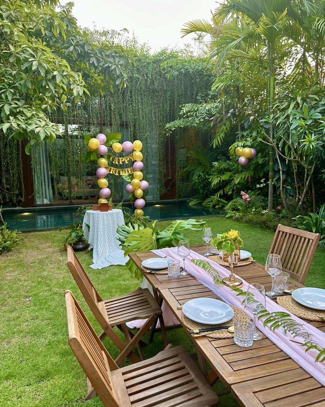 Outdoor party area